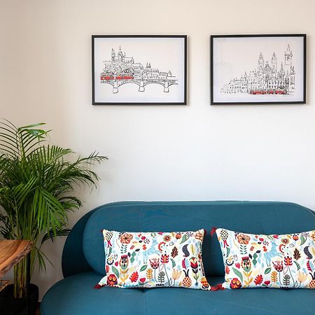 Bright Charming Apt With Terrace, Parking & Airco. Praga Exterior foto