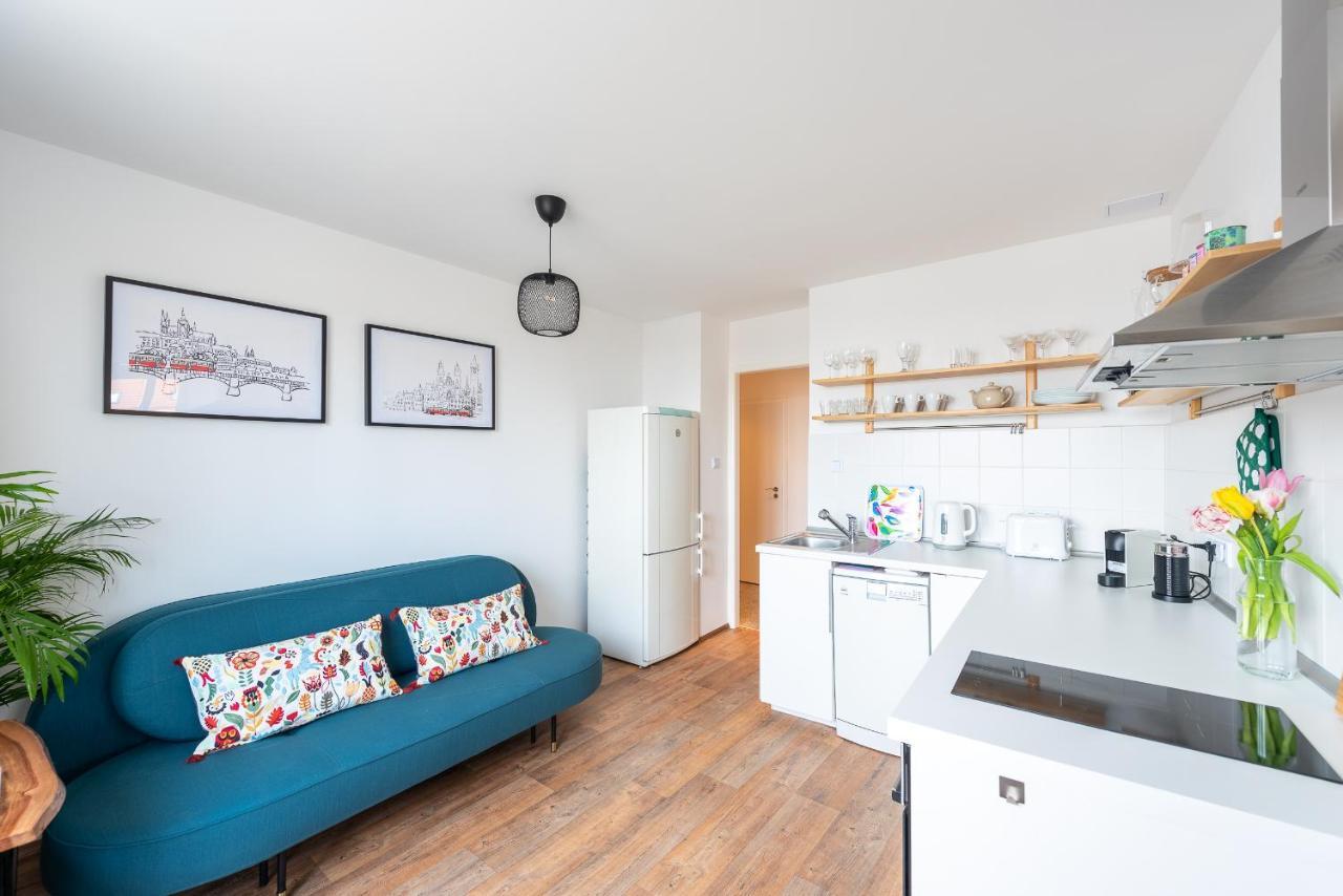 Bright Charming Apt With Terrace, Parking & Airco. Praga Exterior foto